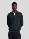Lyle & Scott Half Zip Pullover Tonal Navy Model / Voorkant