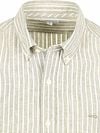 McGregor Shirt Linen Blend Stripes Green Product / Detail