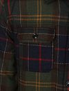 Barbour Overshirt Wool Blend Plaid Willberry Olive