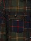 Barbour Hemdjacke Wool Blend Karomuster Willberry Olive