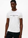 Tommy Hilfiger Flag Logo T Shirt White Model / Voorkant