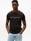 Tommy Hilfiger Logo T-shirt Zwart Model / Voorkant