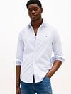 Tommy Hilfiger Oxford Shirt Stripes Light Blue Model / Voorkant