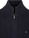 Tommy Hilfiger Cardigan Zip Cable Navy Product / Detail