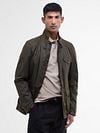 Barbour Veste Beacon Ciré Vert Olive Model / Voorkant