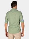 NZA Shirt Clayton Leinen Blend Classic Army Model / Achterkant