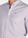NZA Overhemd Aidan Print Blauw Model / Detail