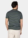 NZA T-shirt Noel Stripes Forest Green Model / Achterkant