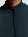 No Excess Cardigan Navy Model / Detail