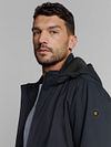 No Excess Jacket Hood Navy Model / Voorkant