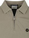 No Excess Half Zip Polo Shirt Piqué Green Product / Detail