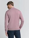 No Excess Half Zip Pullover Mauve Model / Achterkant