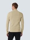 No Excess Half Zip Pullover Structure Melange Beige Model / Achterkant