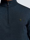 No Excess Halfzip Pullover Navy Model / Detail