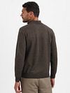 No Excess Halfzip Pullover Taupe Melange Model / Achterkant