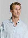 No Excess Hemd mit Musterdruck Hellblau Model / Voorkant
