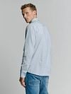 No Excess Hemd mit Musterdruck Hellblau Model / Achterkant