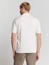 No Excess Knitted Polo Shirt Off White Model / Achterkant
