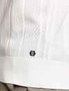 No Excess Knitted Polo Shirt Off White Model / Detail