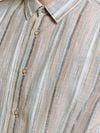No Excess Overhemd Streep Beige Model / Detail
