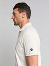 Polo No-Excess Terry Jacquard Ecru Model / Zijkant
