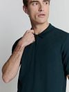 No Excess Half Zip Polo Shirt Navy Model / Voorkant