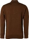 No Excess Pull Demi-Zip Caramel Product / Achterkant