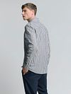 No Excess Shirt Stripes Blue Model / Achterkant