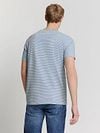 No Excess Stripes T-Shirt Lichtblauw Model / Achterkant