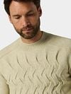 No Excess Sweater Jacquard Ecru Model / Detail