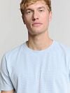 No Excess Structure T-Shirt Light Blue Model / Voorkant