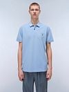 Napapijri Polo Elbas Chambray Blue  Model / Voorkant