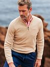 NZA Half Zip Sweater Ralph Beige Model / Sfeerbeeld