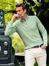 NZA Half Zip Sweater Ralph Light Green Model / Sfeerbeeld