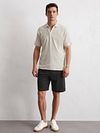 Marc O'Polo Polo Shirt Riva Terry Cloth Ecru Model / Voorkant