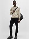 BOSS Sweater Westart Ecru Model / Voorkant