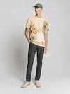 No-Excess T-Shirt Crewneck Print Ecru Model / Voorkant