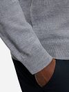 Olymp Pullover Merino Grey Model / Detail