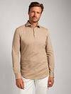 Suitable Camicia Polo Shirt Beige Model / Voorkant with Stefan