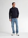 Petrol Cardigan Bighorn Navy Model / Voorkant