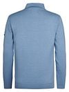 Petrol Half-Zip Sweater Aspen Blue Product / Achterkant