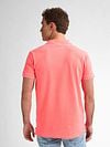 Petrol Piqué Polo Shirt Marlin Coral Model / Achterkant
