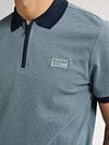 Petrol Half Zip Polo Keyline Ocean Blauw Model / Detail