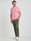 McGregor Piqué Poloshirt Rosa Model / Voorkant