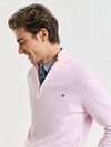 Gant Half Zip Pullover Light Pink Model / Zijkant