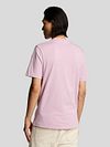Lyle and Scott T-Shirt Light Pink Model / Achterkant