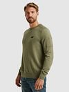 PME Legend American Classic Pullover Oil Green Model / Voorkant