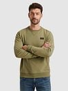 PME Legend American Classic Sweater Oil Green Model / Voorkant