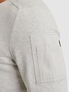 PME Legend American Classic Pullover Hellgrau Melange Model / Detail