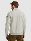 PME Legend Cardigan Interlock Greige Model / Achterkant